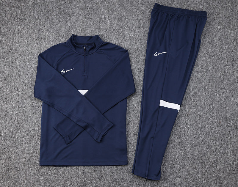 Conjunto Nike Dri-Fit de Frio - Jaqueta + Calça, Azul
