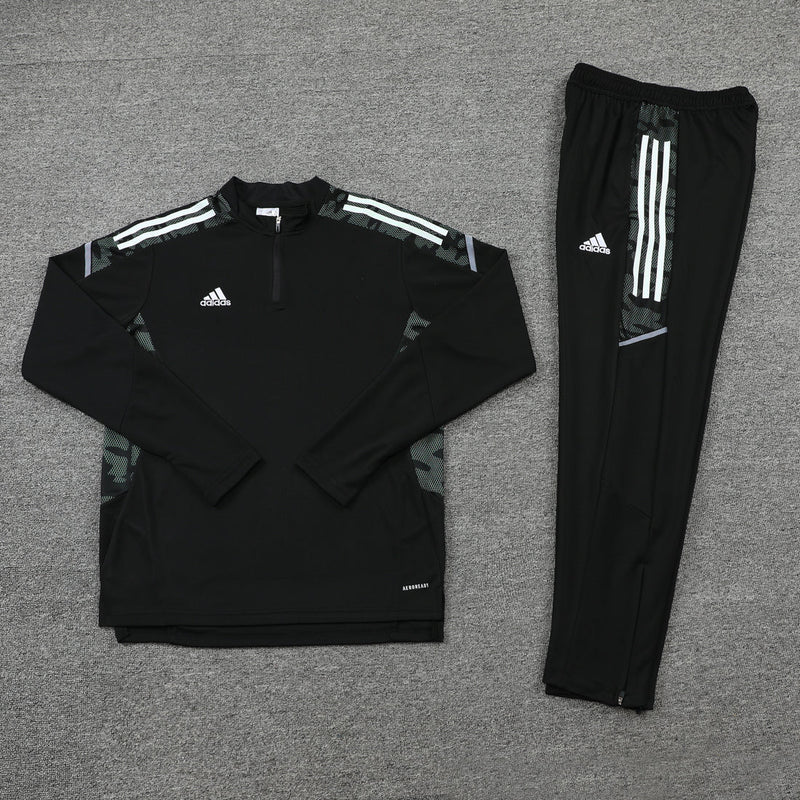 Conjunto Adidas - Jaqueta + Calça, Preto