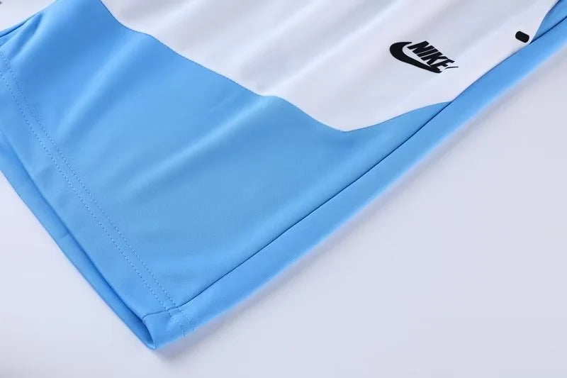Conjunto Nike - Camisa + Short, Azul com Branco