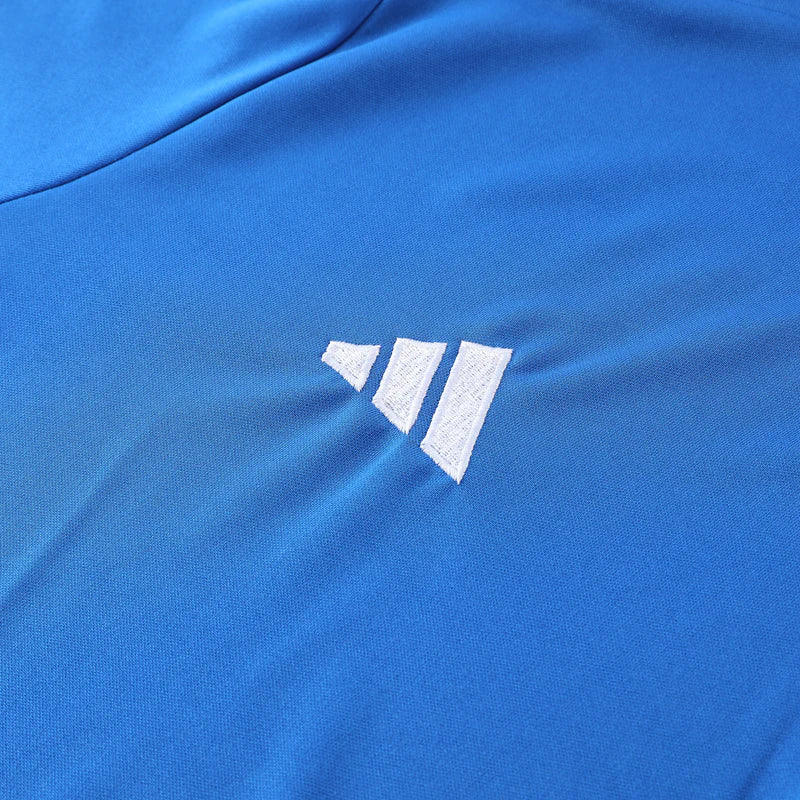 Conjunto Adidas - Camisa + Short, Azul com Azul Escuro
