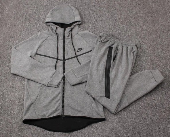 Conjunto Nike Tech Fleece, Cinza