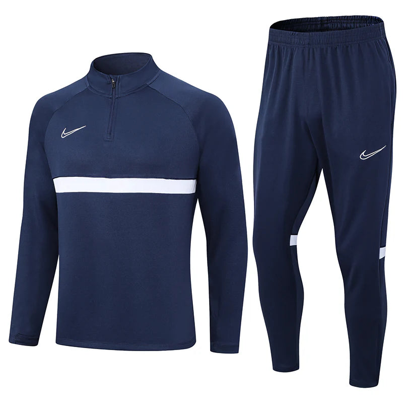 Conjunto Nike Dri-Fit de Frio - Jaqueta + Calça, Azul