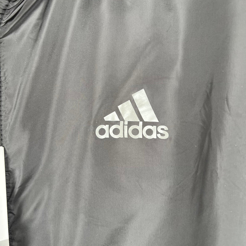 Jaqueta Corta Vento Adidas - Forrada e com Capuz, Preto