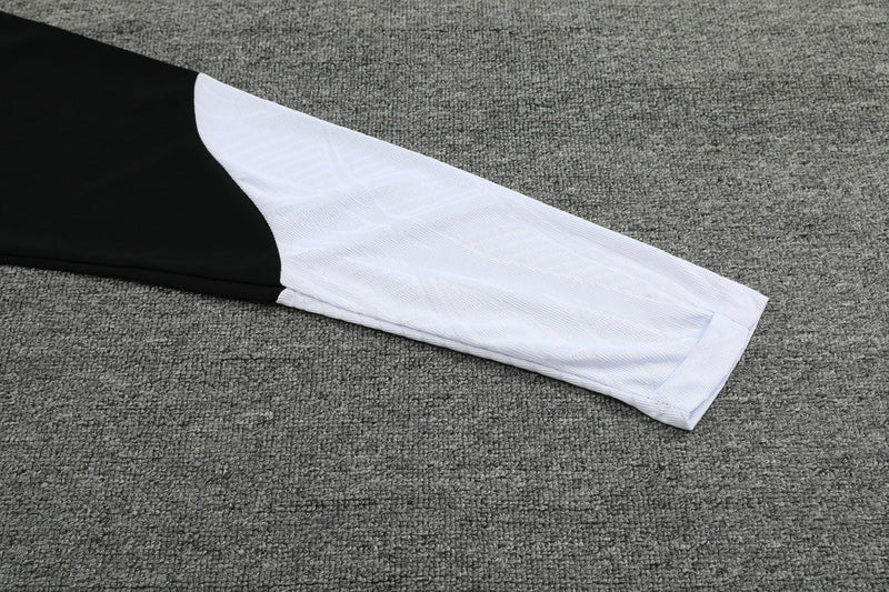 Conjunto Nike Dri-Fit de Frio - Jaqueta + Calça, Preto com Branco