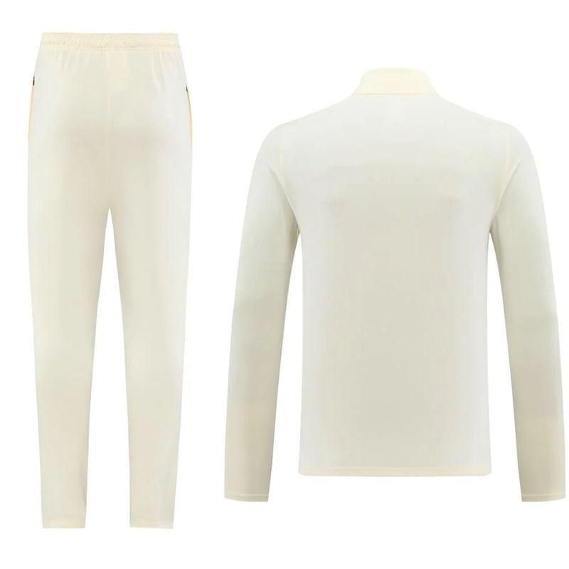 Conjunto Nike Dri-Fit de Frio - Jaqueta + Calça, Creme