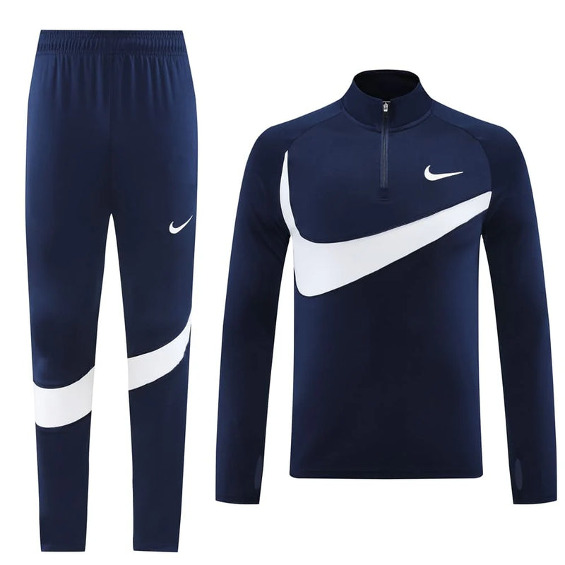 Conjunto Nike Dri-Fit de Frio - Jaqueta + Calça, Azul