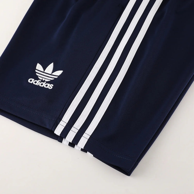 Conjunto Adidas - Camisa + Short, Azul Escuro