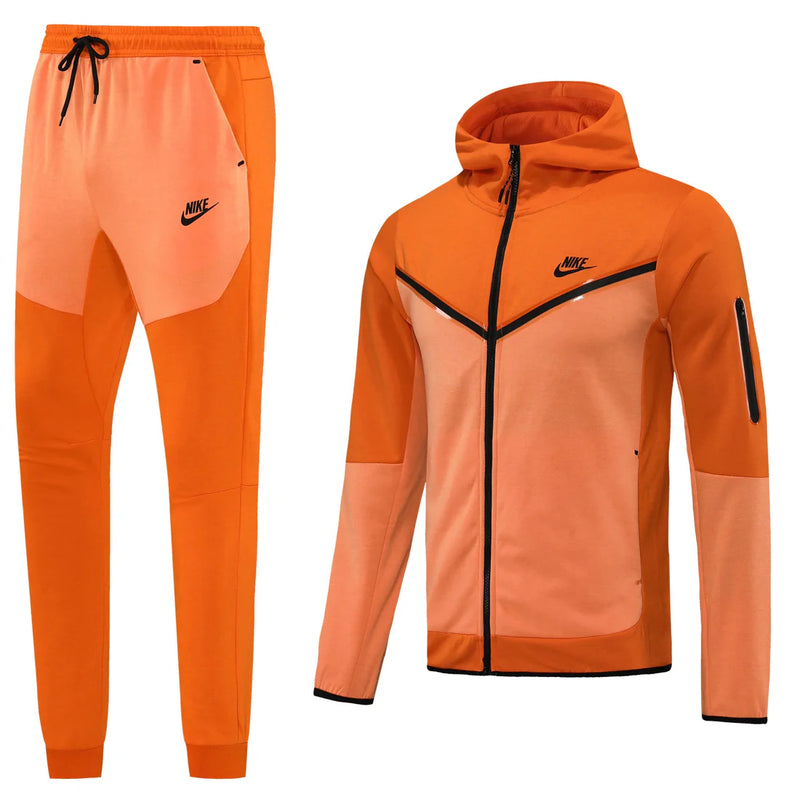 Conjunto Nike Tech Fleece, Laranja