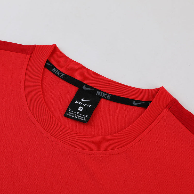 Conjunto Nike Dri-Fit - Camisa + Calça, Vermelho com Preto