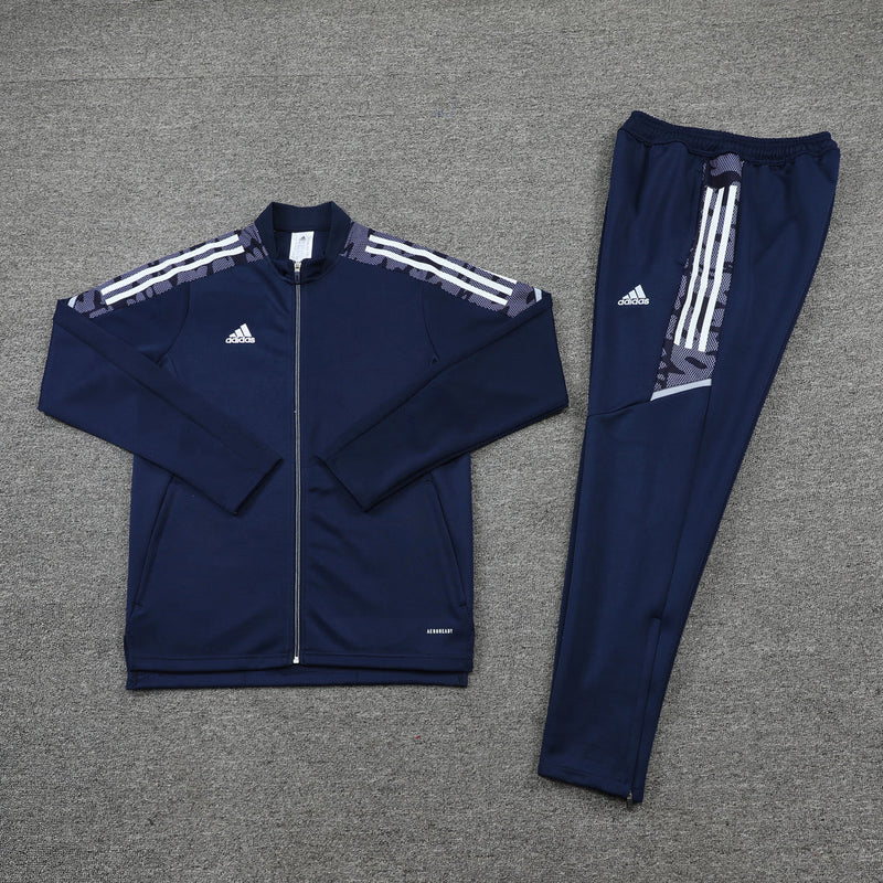 Conjunto Adidas - Jaqueta + Calça, Azul