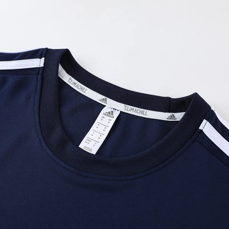 Conjunto Adidas - Camisa + Short, Azul Escuro