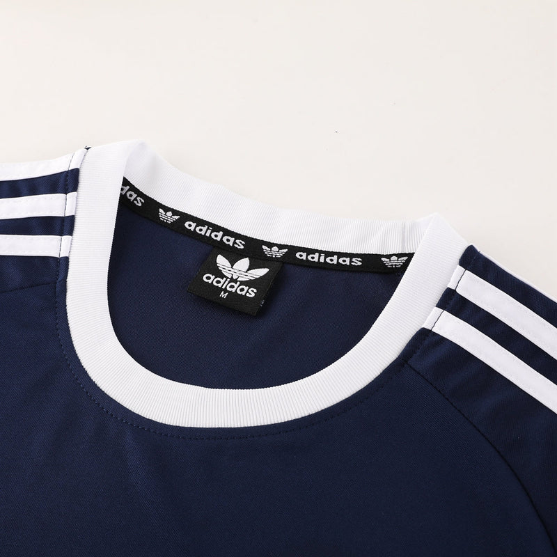 Conjunto Adidas - Camisa + Short, Azul Escuro
