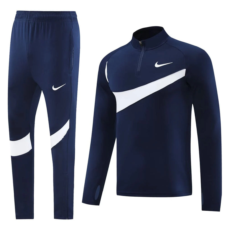Conjunto Nike Dri-Fit de Frio - Jaqueta + Calça, Azul