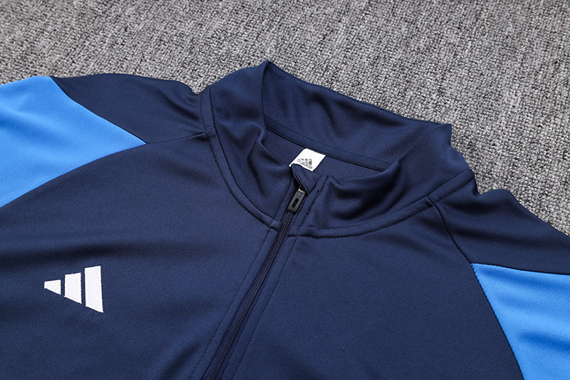 Conjunto Adidas de Frio - Jaqueta + Calça, Azul