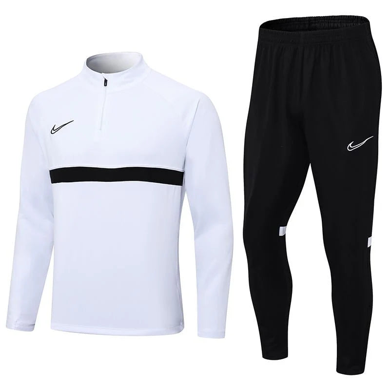 Conjunto Nike Dri-Fit de Frio - Jaqueta + Calça, Branco