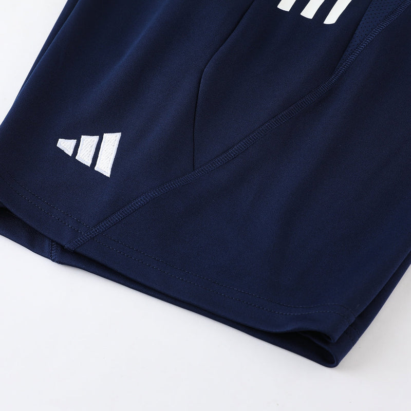 Conjunto Adidas - Camisa + Short, Azul Escuro