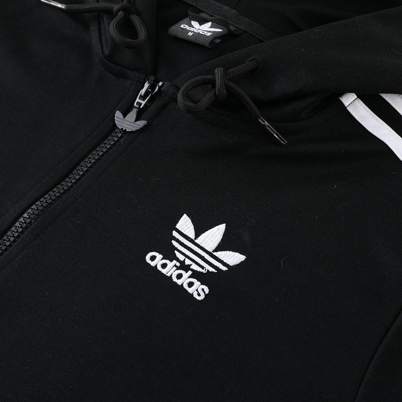 Conjunto Moletom Adidas - Jaqueta com Capuz + Calça, Preto