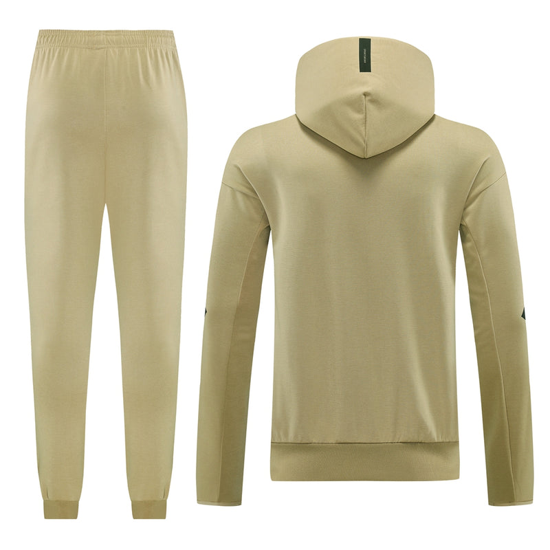 Conjunto Adidas - Jaqueta com Capuz + Calça, Bege