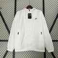 Jaqueta Corta Vento Nike - Forrada e com Capuz, Branco