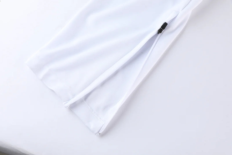 Conjunto Nike Dri-Fit - Camisa + Calça, Branco com Preto