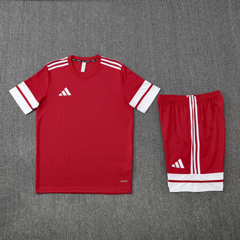 Conjunto Adidas - Camisa + Short, Vermelho