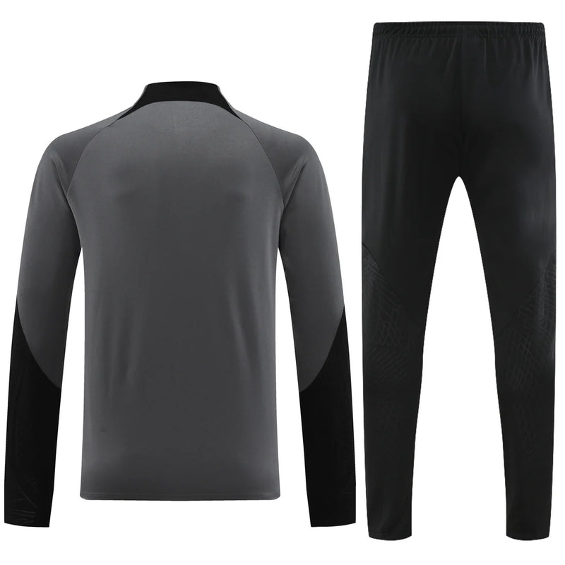 Conjunto Nike Dri-Fit de Frio - Jaqueta + Calça, Cinza