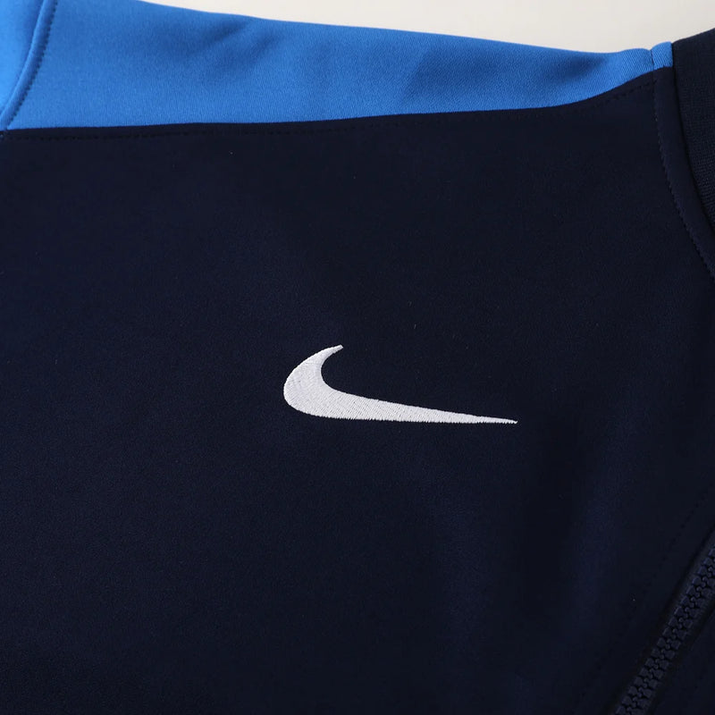 Conjunto de Treino Nike Dri-Fit - Jaqueta + Calça, Azul