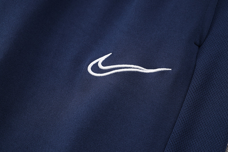 Conjunto Nike Dri-Fit de Frio - Jaqueta + Calça, Azul com Verde