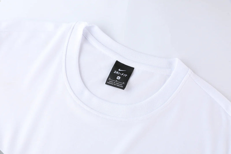 Conjunto Nike Dri-Fit - Camisa + Calça, Branco com Preto