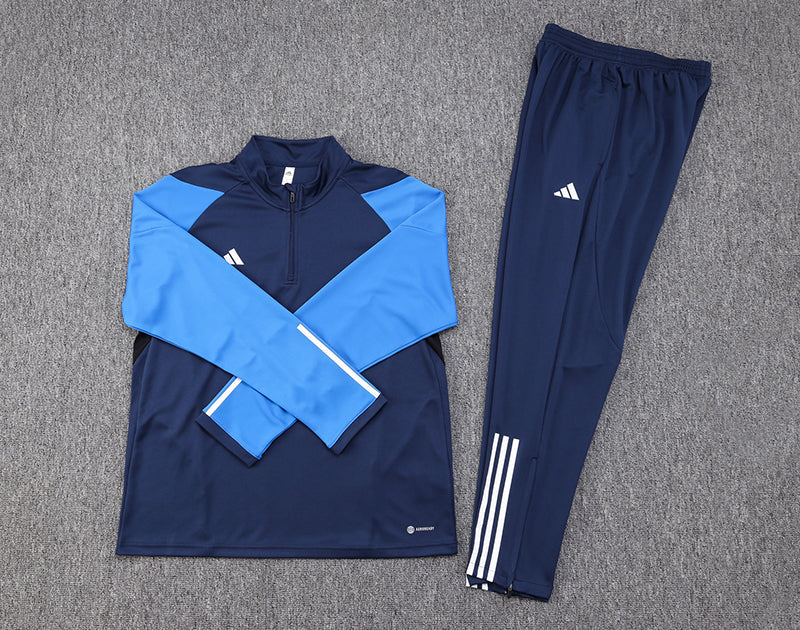 Conjunto Adidas de Frio - Jaqueta + Calça, Azul