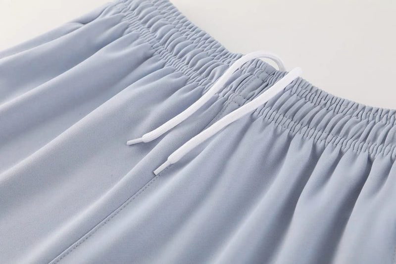 Conjunto Nike Dri-Fit de Frio - Jaqueta + Calça, Azul Claro