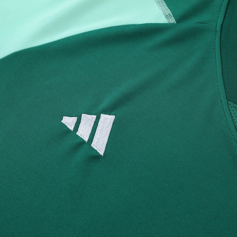 Conjunto Adidas - Camisa + Short, Verde com Preto