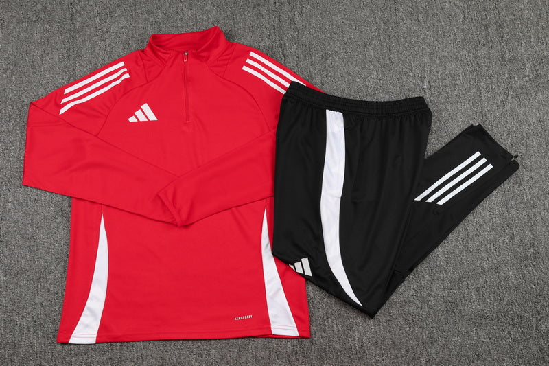 Conjunto Adidas 2025 - Jaqueta + Calça, Vermelho