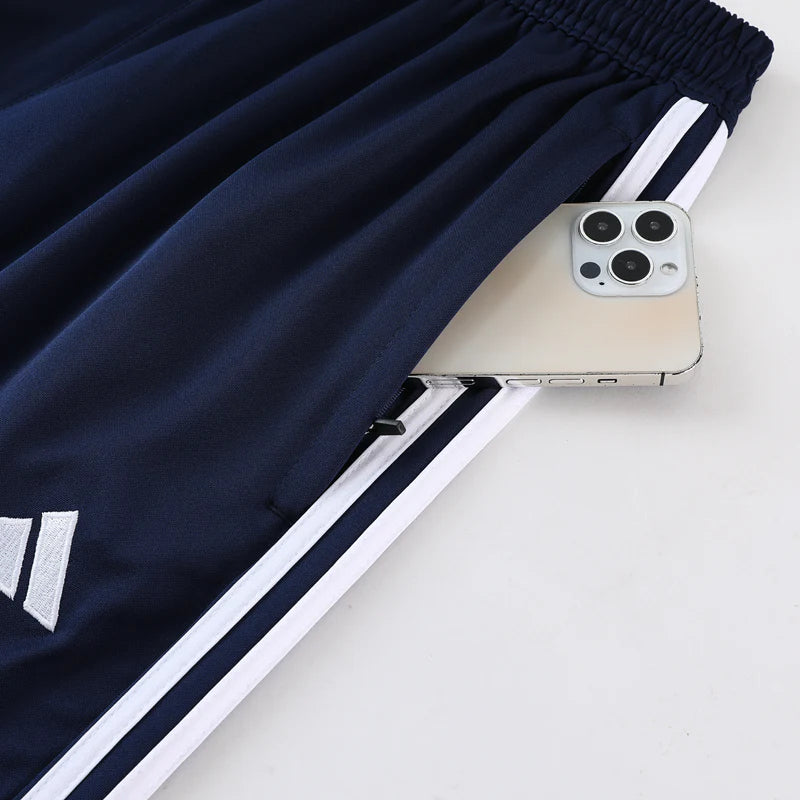 Conjunto Adidas Dri-Fit - Camisa + Calça, Azul
