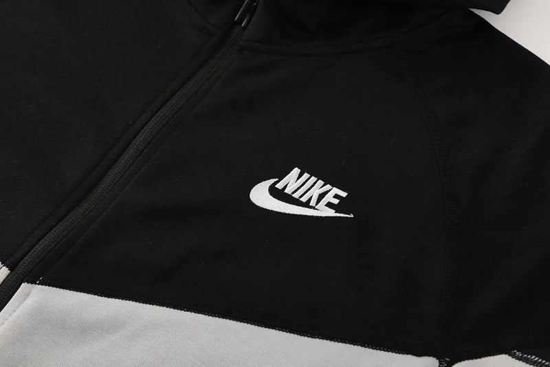 Jaqueta Nike Tech Fleece, Preto com Cinza