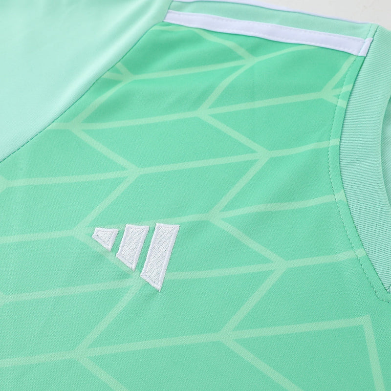 Conjunto Adidas - Camisa + Short, Verde com Preto
