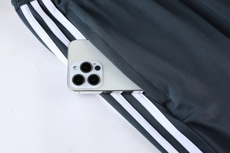 Conjunto Adidas Dri-Fit - Camisa + Calça, Cinza
