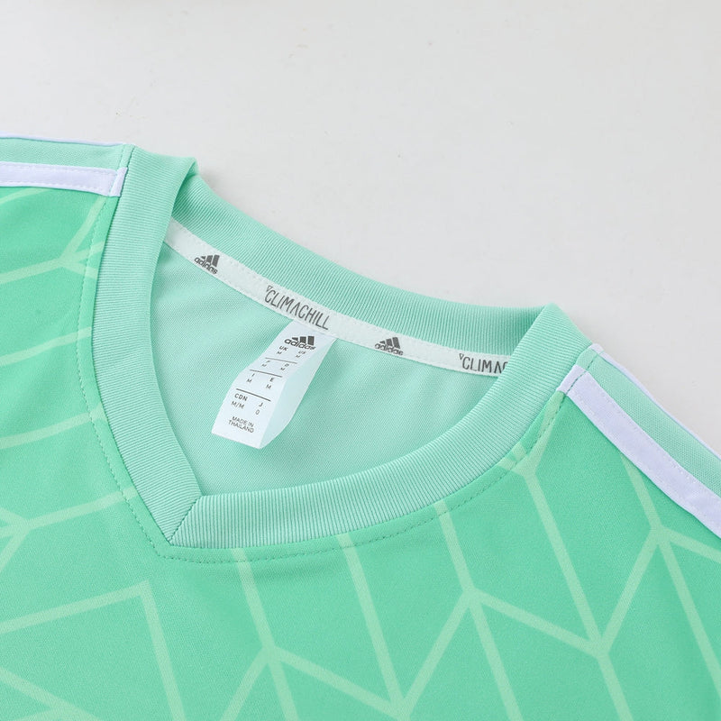 Conjunto Adidas - Camisa + Short, Verde com Preto