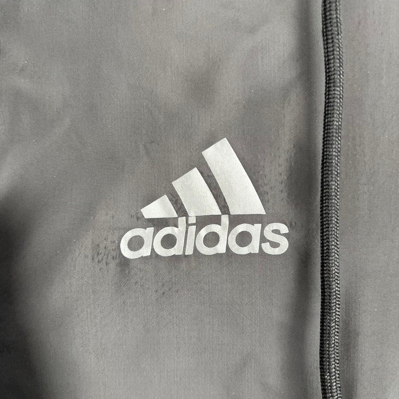 Jaqueta Corta Vento Adidas - Forrada e com Capuz, Preto