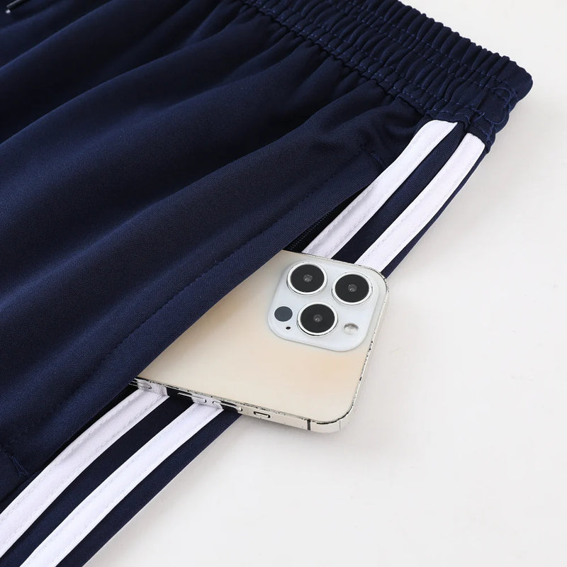 Conjunto Adidas - Camisa + Short, Azul com Azul Escuro