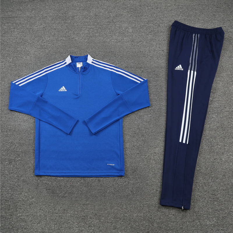 Conjunto Adidas - Jaqueta + Calça, Azul
