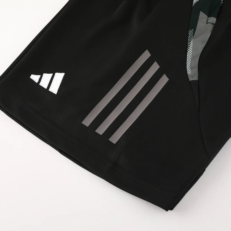 Conjunto Adidas - Camisa + Short, Cinza com Preto