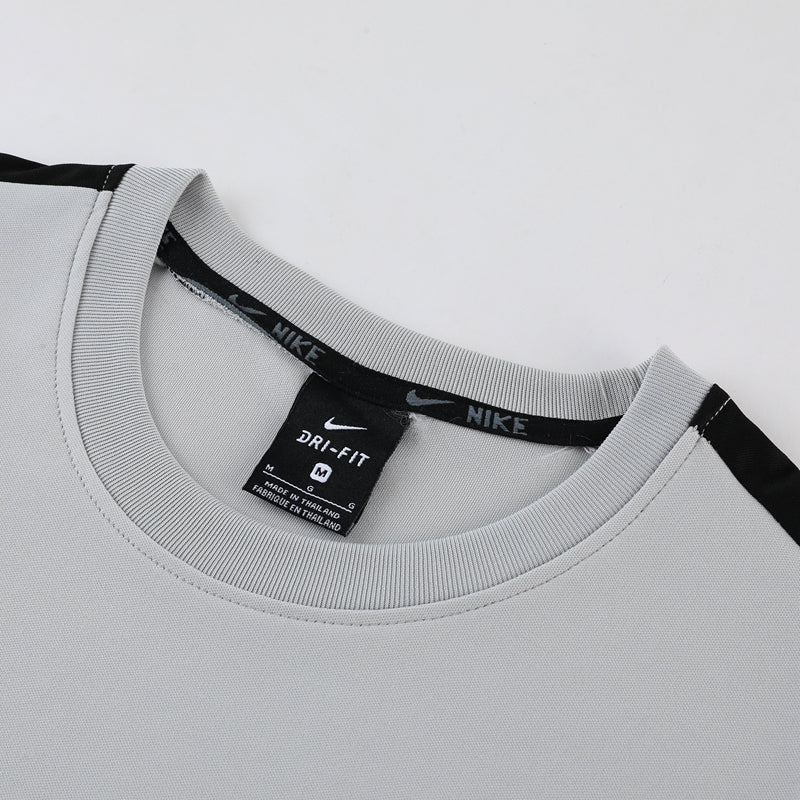 Conjunto Nike - Camisa + Short, Cinza com Preto