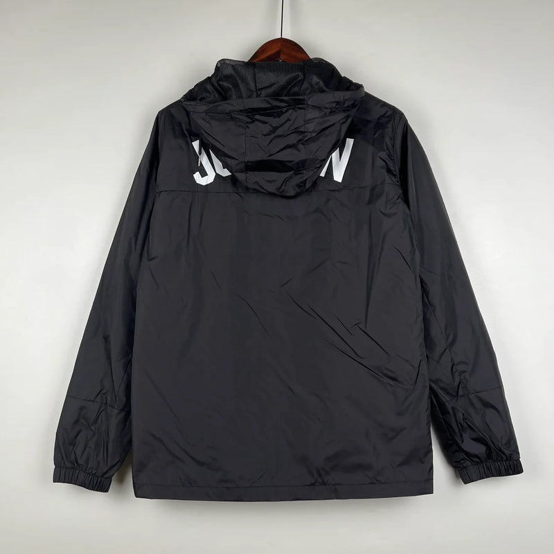 Jaqueta Corta Vento Nike Air Jordan - Forrada e com Capuz, Preto