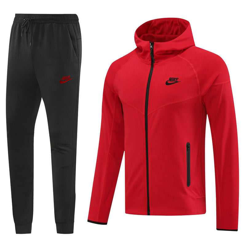 Conjunto Nike Tech Fleece, Vermelho