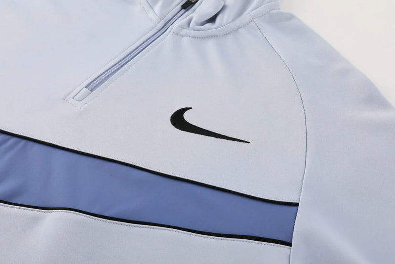 Conjunto Nike Dri-Fit de Frio - Jaqueta + Calça, Azul Claro