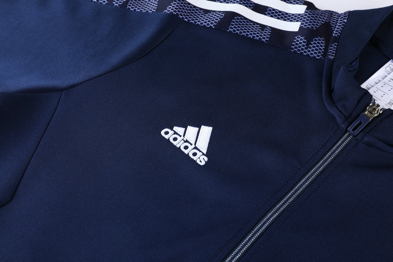 Conjunto Adidas - Jaqueta + Calça, Azul
