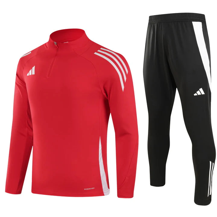 Conjunto Adidas 2025 - Jaqueta + Calça, Vermelho