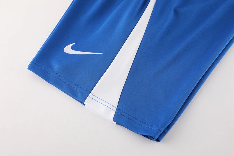 Conjunto Nike - Camisa + Short, Azul com Branco