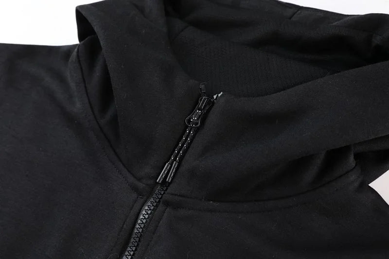 Conjunto Nike Tech Fleece, Preto com Cinza